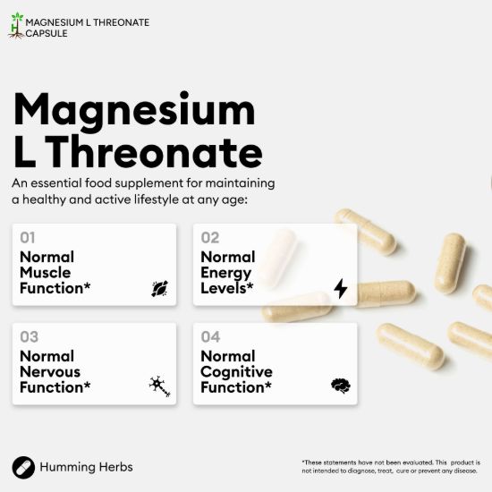 Picture of Humming Herbs Magnesium L-Threonate Capsules 1500mg