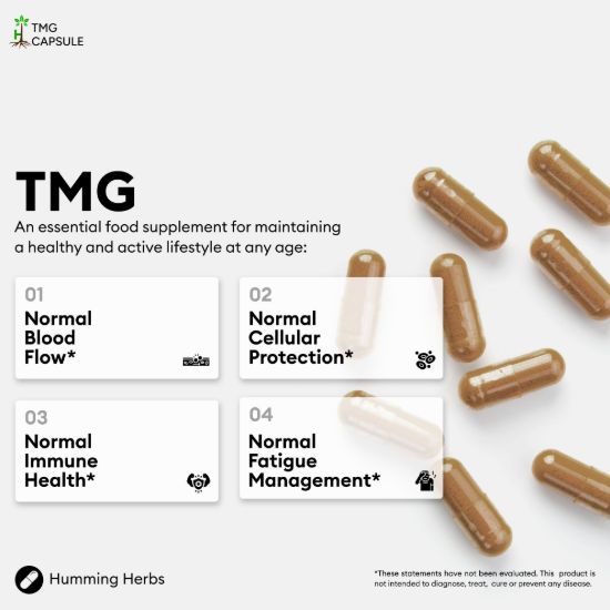 Picture of Humming Herbs TMG Trimethylglycine Capsules 1500mg 120s