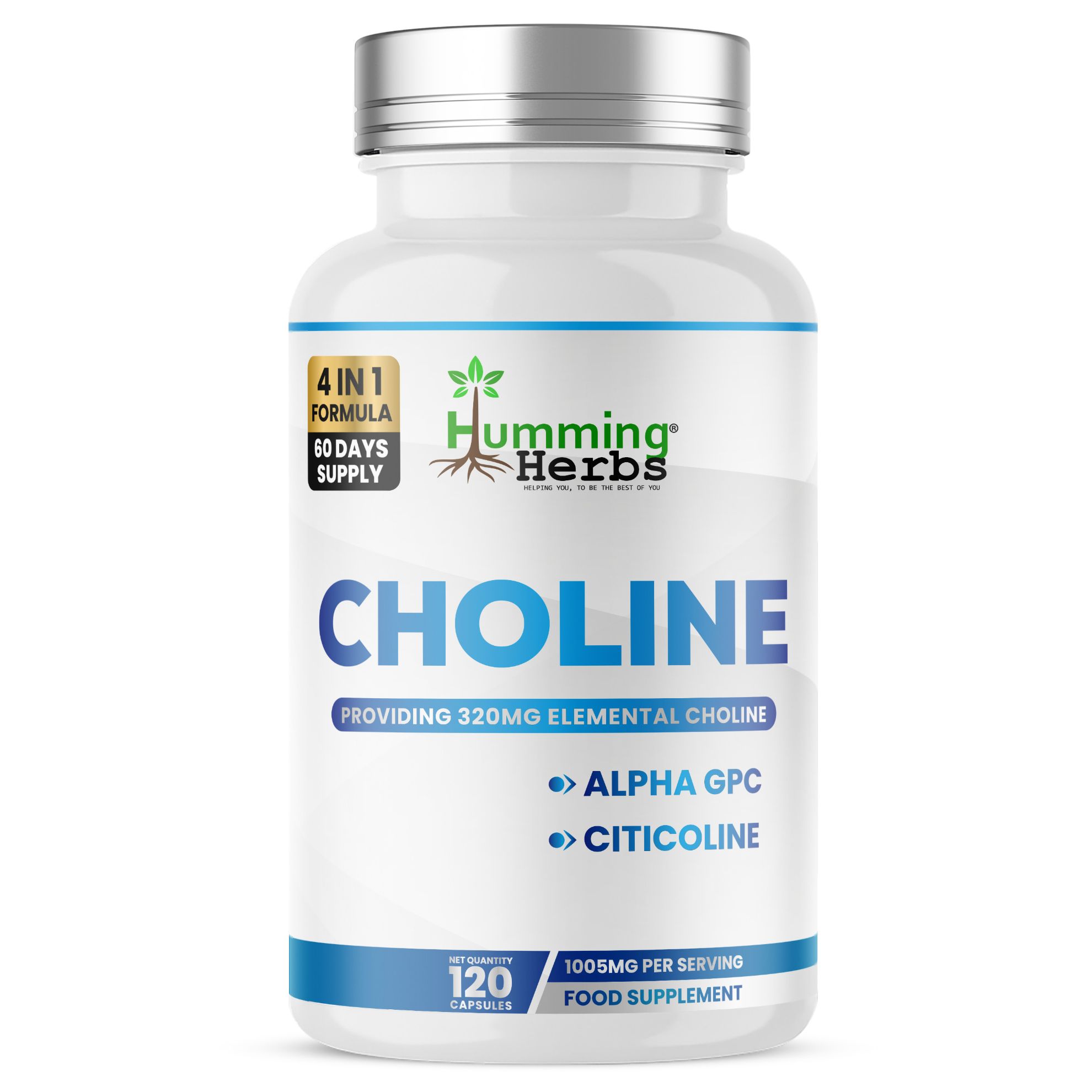 Picture of Humming Herbs Choline Capsules Alpha GPC & Citicoline