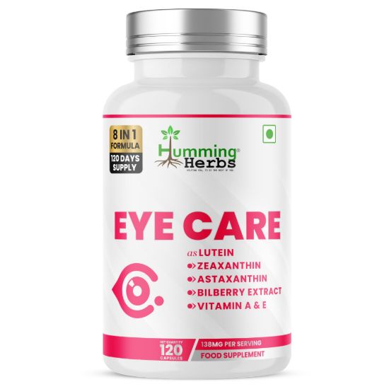 Picture of Humming Herbs Eye Care Capsules – 8-in-1 Formula | 120 Capsules