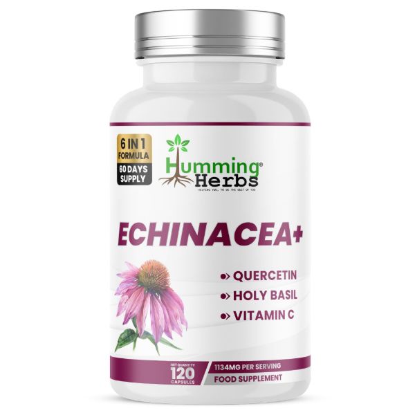 Humming Herbs Echinacea+ Capsules | 6-in-1 Formula | 120 Capsules
