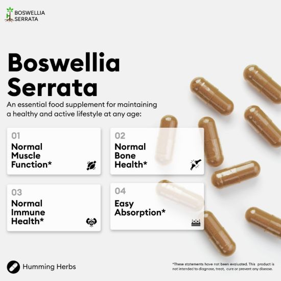 Picture of Humming Herbs Boswellia Serrata Capsules – 8-in-1 Formula
