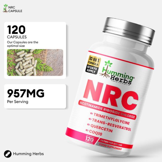 Picture of Humming Herbs NRC Nicotinamide Riboside Chloride Capsules 120