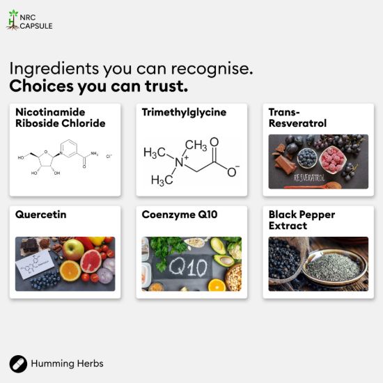 Picture of Humming Herbs NRC Nicotinamide Riboside Chloride Capsules 120