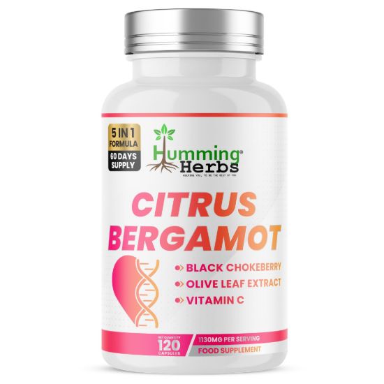 Picture of Humming Herbs Citrus Bergamot Capsules 120 — 5-in-1 Formula
