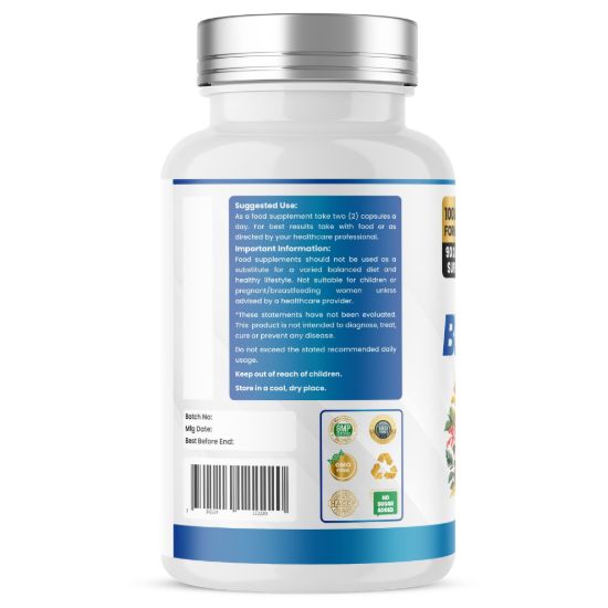 Picture of Humming Herbs Berberine 1000mg Capsules | 180 Capsules