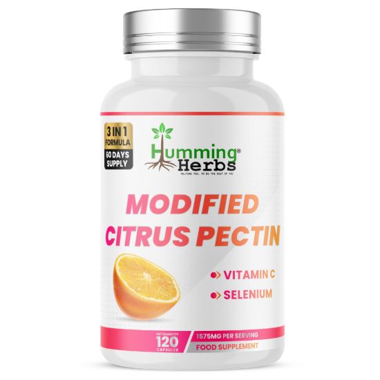 Picture of Modified Citrus Pectin Capsules | Humming Herbs | 120 Caps