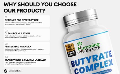 Picture of Humming Herbs Butyrate Complex — Calcium & Magnesium Salts
