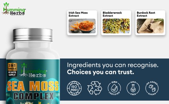 Picture of Humming Herbs Sea Moss Complex Capsules | 120 Capsules