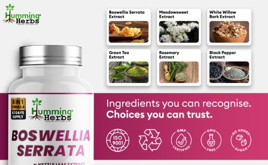 Picture of Humming Herbs Boswellia Serrata Capsules – 8-in-1 Formula