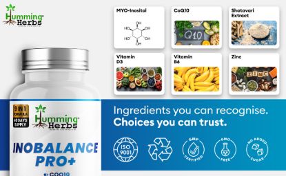 Picture of Humming Herbs Inobalance Pro+ Capsules | 9-in-1 Formula